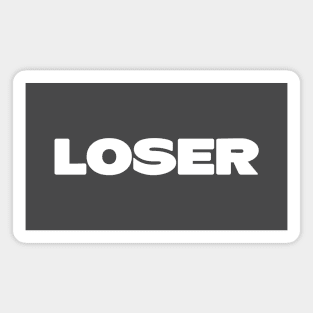 Loser, white Magnet